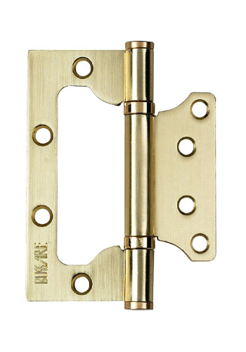 Петля накладная без врезки B020-U 100X75X2.5-2BB-1SG (матовое золото) Петля накладная без врезки B020-U 100X75X2.5-2BB-1SG (матовое золото)