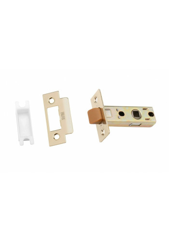 Защёлка межкомнатная BUSSARE L6-45 PLAST GOLD (золото блестящее, пластиковый язычок)