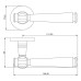 Ручка BUSSARE VASO A-41-50 M.CHROME (матовый хром)