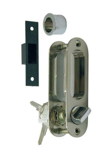 Ручка для раздвижной двери с механизмом A-K01/02-V1HH, ключ-завёртка, цвет никель Ручка для раздвижной двери с механизмом A-K01/02-V1HH, ключ-завёртка, цвет никель