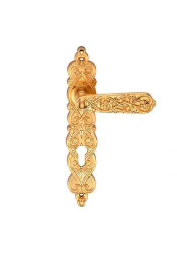 Ручка ARABESCO S.GOLD (CL) (на планке под ключевой цилиндр, матовое золото) Ручка ARABESCO S.GOLD (CL) (на планке под ключевой цилиндр, матовое золото)