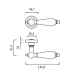 Ручка REDONDO ANT.COFFEE (на круглой розетке, керамика слоновая кость, кофе) Ручка REDONDO ANT.COFFEE (на круглой розетке, керамика слоновая кость, кофе)