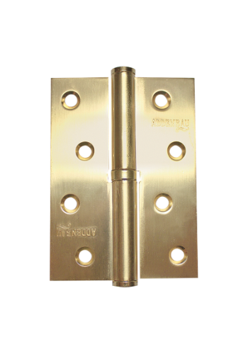 Петля дверная разъемная ADDEN BAU. 100X75X2.5 LEFT SATIN GOLD (цвет МАТОВОЕ ЗОЛОТО)