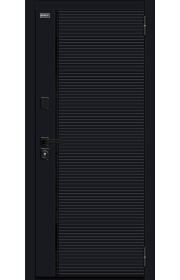 Входная дверь Лайнер-3, цвет Total Black/Nordic Oak Входная дверь Лайнер-3, цвет Total Black/Nordic Oak
