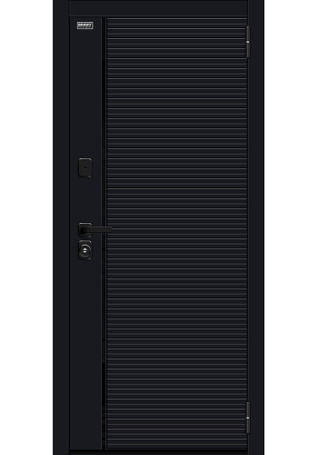 Входная дверь Лайнер-3, цвет Total Black/Nordic Oak
