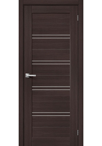 Межкомнатная дверь Браво-28, со стеклом, цвет Wenge Melinga Межкомнатная дверь Браво-28, со стеклом, цвет Wenge Melinga
