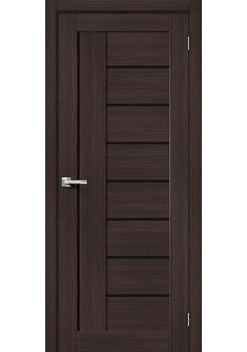 Межкомнатная дверь Браво-29, со стеклом, цвет Wenge Melinga Межкомнатная дверь Браво-29, со стеклом, цвет Wenge Melinga